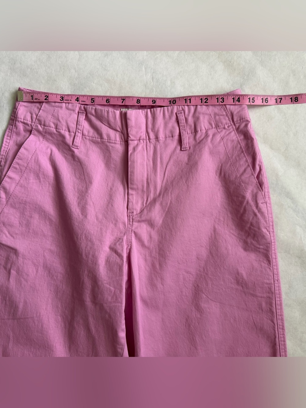 A New Day High Rise Straight Ankle Chino Pants 6 Pink Casual Chic Workwear C - Picture 4 of 8